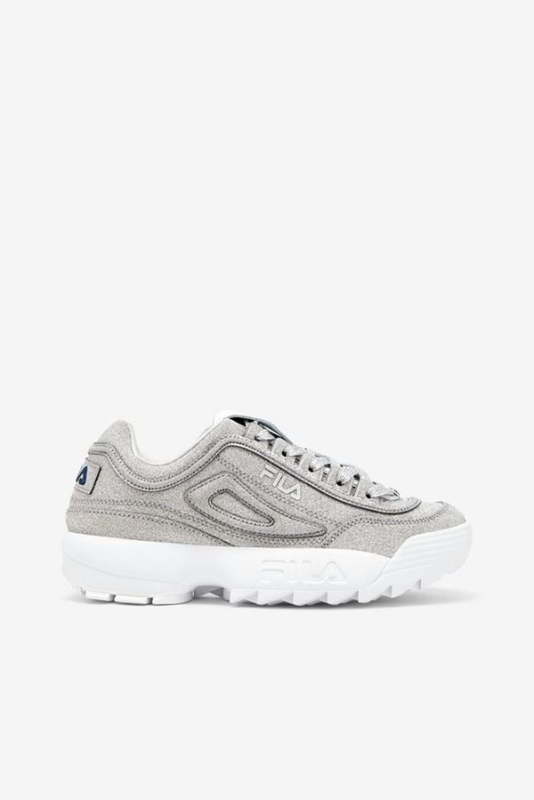 Zapatillas Fila Mujer Metal Plateadas / Metal Plateadas / Blancas - Made In Italy Disruptor 2 - Espa